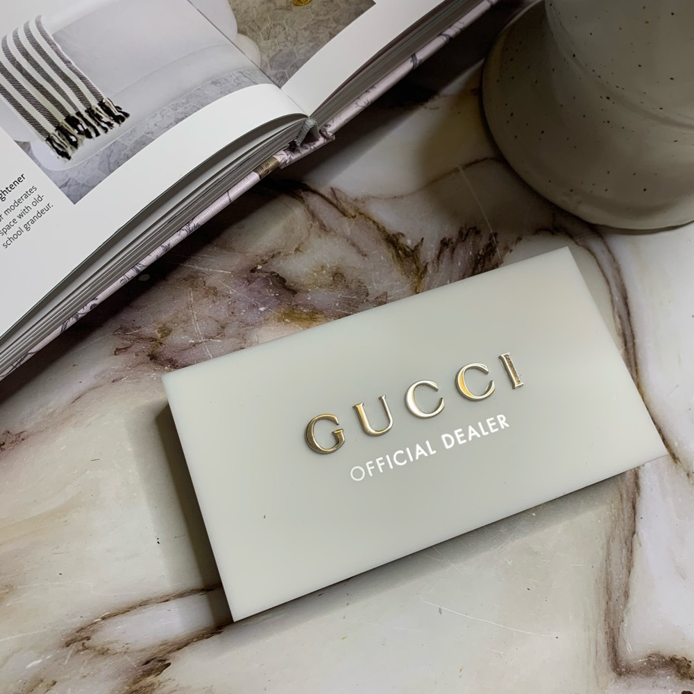 1 LEFT- Gucci Offical Dealer Display Sign